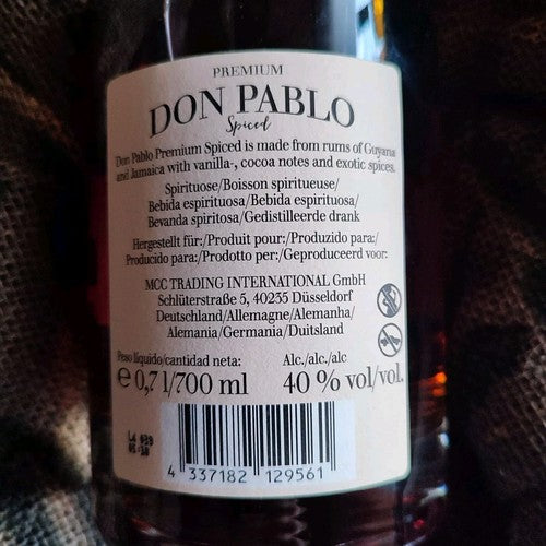 2 x Premium Don Pablo Spiced, á 0,7 L (40% Vol; 27,14 €/L)