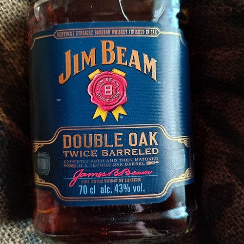 2 x Jim Beam® Double Oak, Twice Barreled, á 0,7 L (43 % Vol.)