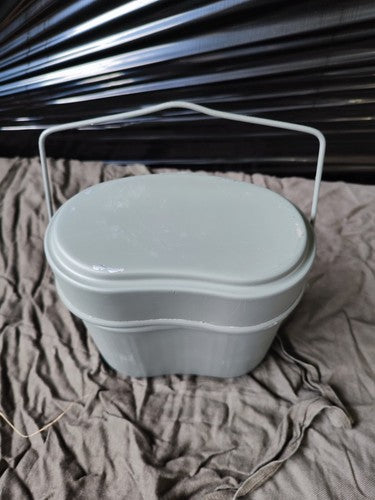 Kochgeschirr, Grau (Alter?, Mit Lackmängel, Innen Optisch Ungebraucht), Je Set