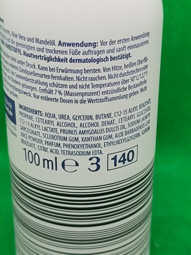 2 x Lacura Med Fusspflegeschaum, á 100 ml; für müde u. beanspruchte Füße