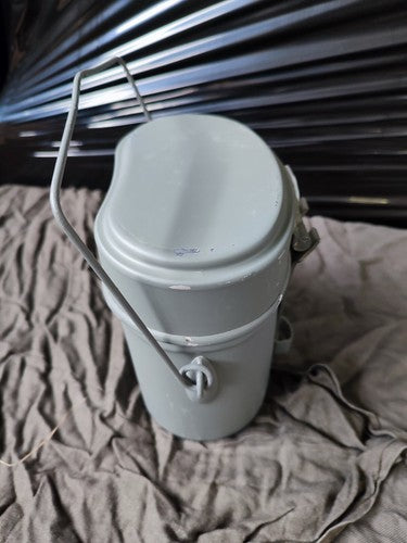 Kochgeschirr, Grau (Alter?, Mit Lackmängel, Innen Optisch Ungebraucht), Je Set