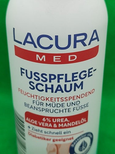 2 x Lacura Med Fusspflegeschaum, á 100 ml; für müde u. beanspruchte Füße