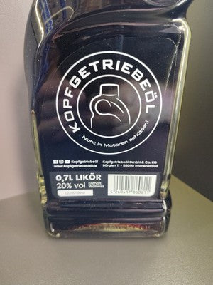 Kopfgetriebeöl T20 Nuss & Karamell Likör, á 0,7 L (20% Vol; 35,71 €/L)