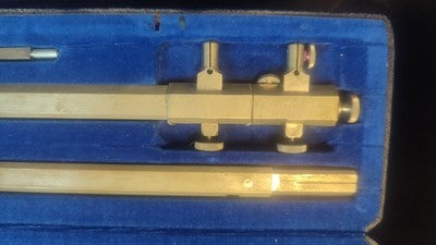 Bundeswehr Zirkelkasten, 70 er Jahre?; Vollständig?; Herst. ECOBRA