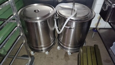 Bundeswehr ca. 80 l Topf, mit Einsatz, Je Stück