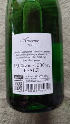2 x Weingut Albert Glas; Kerner, Halbtrocken; 2023, á 1 l