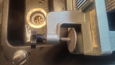 Bundeswehr Kartoffelschneider, zum Anschrauben an einen Tisch (Pommesmaker) 1960er?