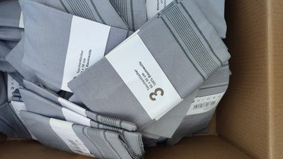 6 Bundeswehr Taschentücher, ungebraucht, aber ausgesondertes Material