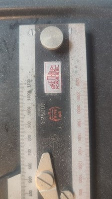 Bundeswehr Breithaupt Koordinatenschieber 1:25000; 1:50000