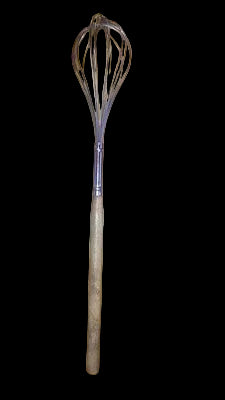 Bundeswehr Schneebesen mit Holzgriff, Fissler 80,  Dekoartikel