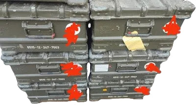 Bundeswehr Zarges-/ Alukiste A5 (ca. 0,62 x 0,42 x 0,27 m); 1960er Jahre