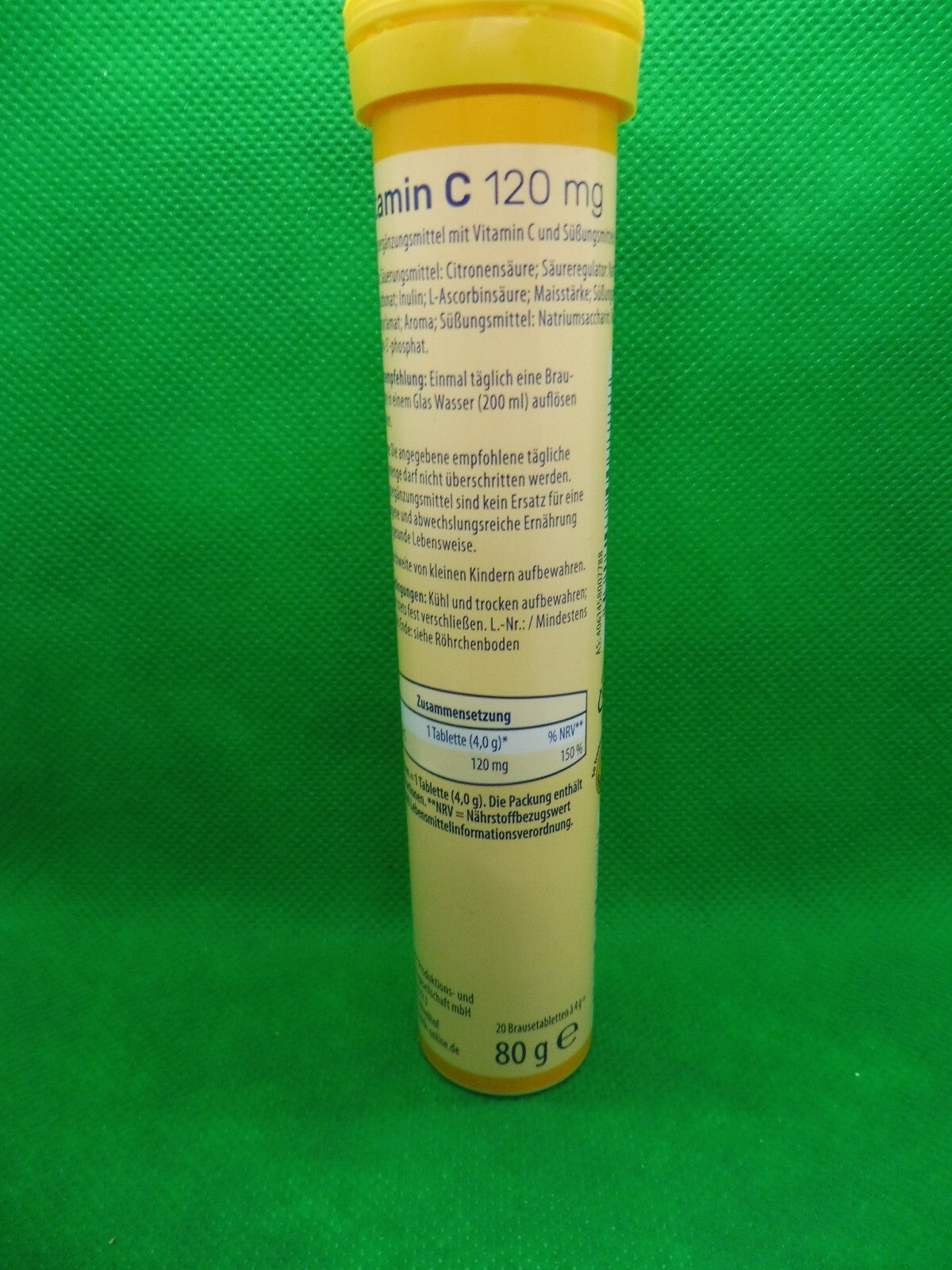 12 x Vitalis® Vitamin C, 120 mg; Geschmack Zitrone