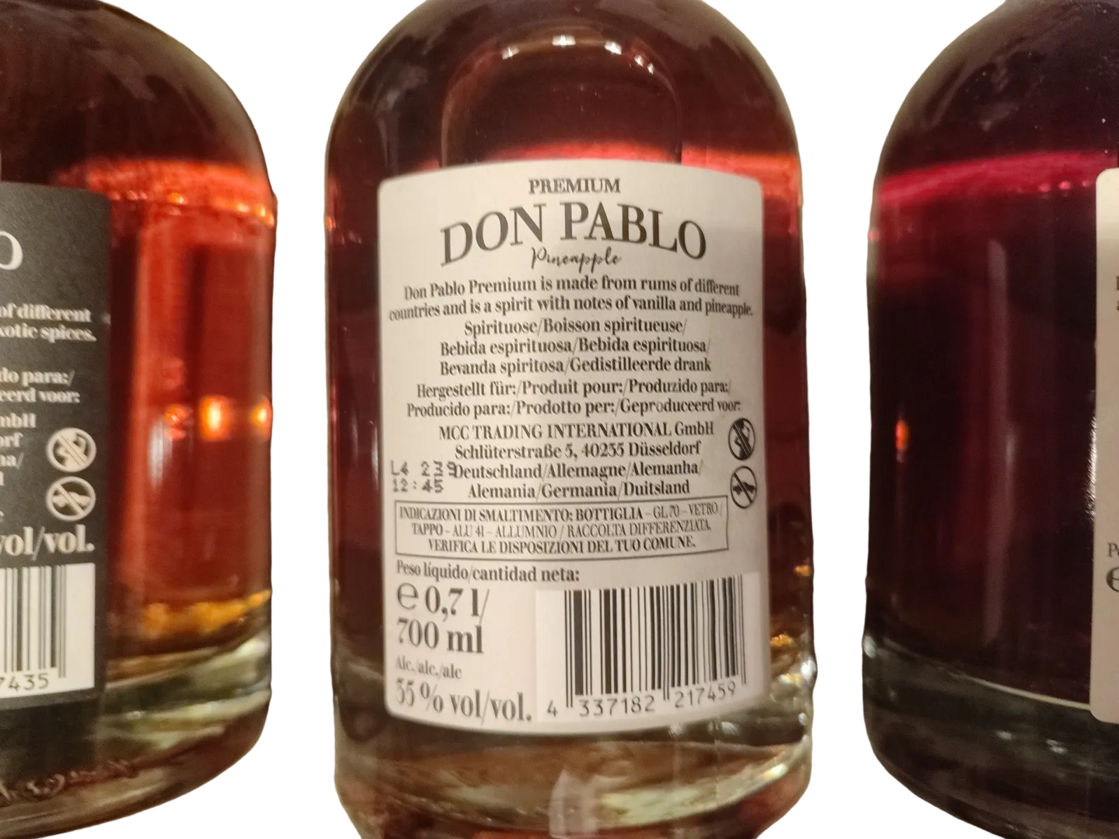 Don Pablo Rum, á 0,7 L; 3 Sorten je 1 Flasche