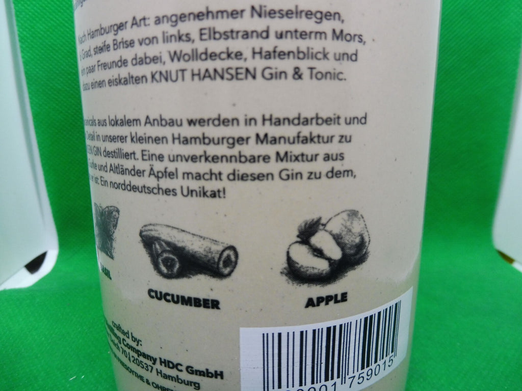2 x Knut Hansen Dry Gin (55,00 €/l; 42% vol.;  je Flasche á 0,5 l)