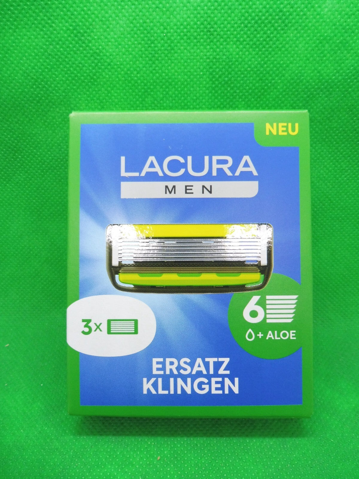 Lacura Men Ersatzklingen für 6-Klingen-Rasierer (á 3 Stück/ Packung)
