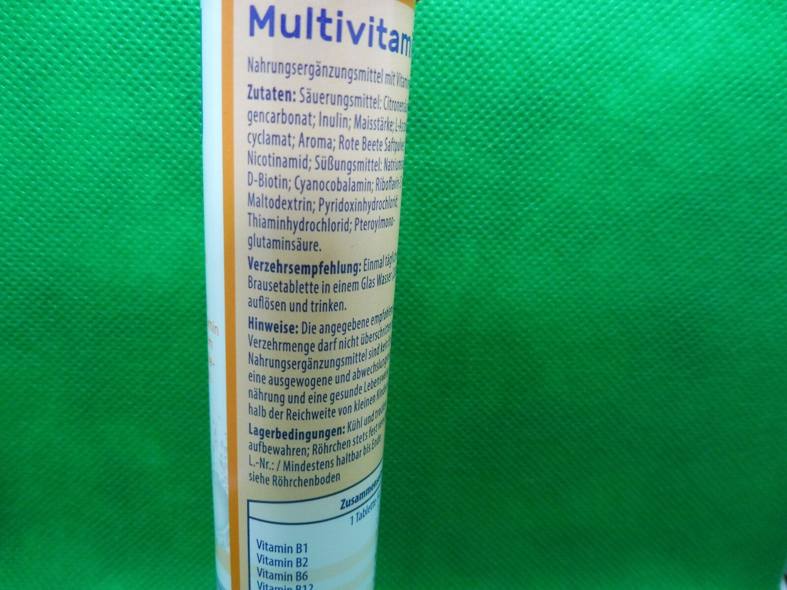 12 x Vitalis® Multivitamin; Geschmack Orange