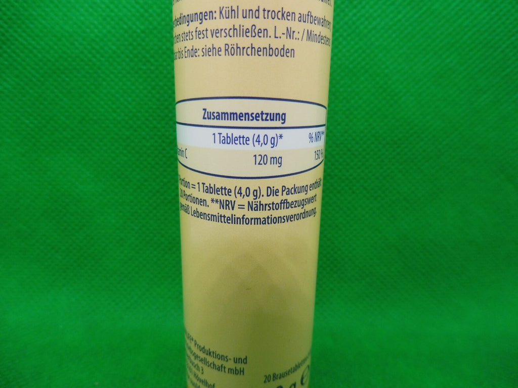 12 x Vitalis® Vitamin C, 120 mg; Geschmack Zitrone