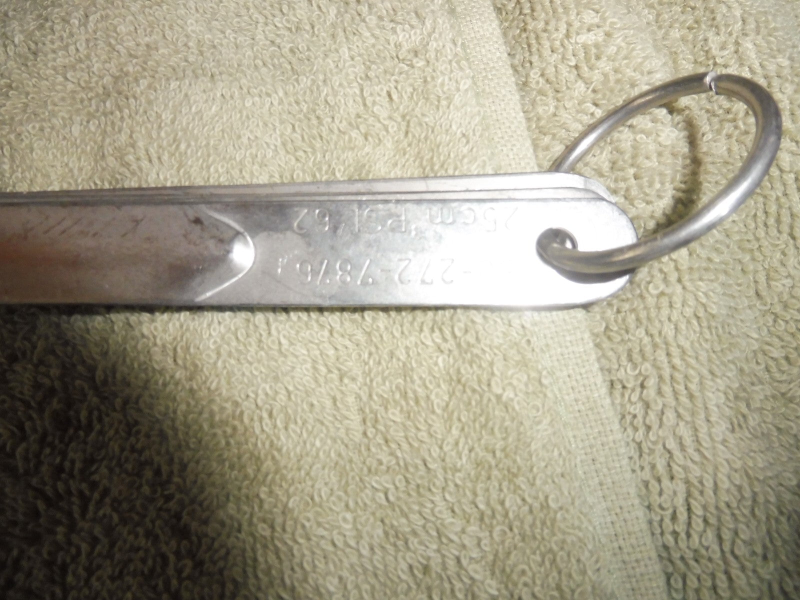 Bundeswehr Schöpfkelle 4 er Set 25/ 50/ 75/ 100 cm³, hier Jahrgang 1963