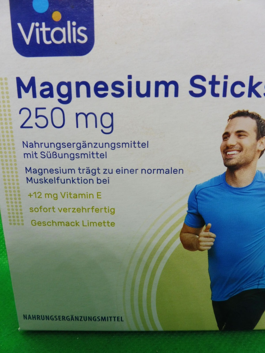 3 x Vitalis® Magnesium Sticks 250 mg; je 20 Bt. á 1,5 g; Limette (127,78 €/kg)