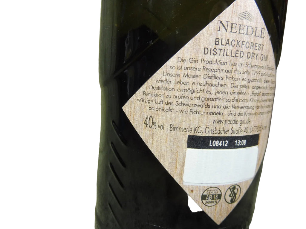 Needle Blackforest Distilled Dry Gin, á 0,5 L (40% Vol)