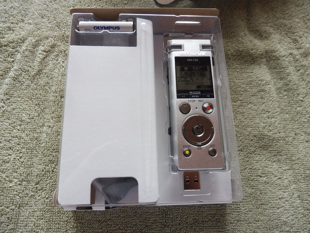 OLYMPUS DM-720 Digital Voice Recorder (ohne Batterien, siehe Beschreibung)