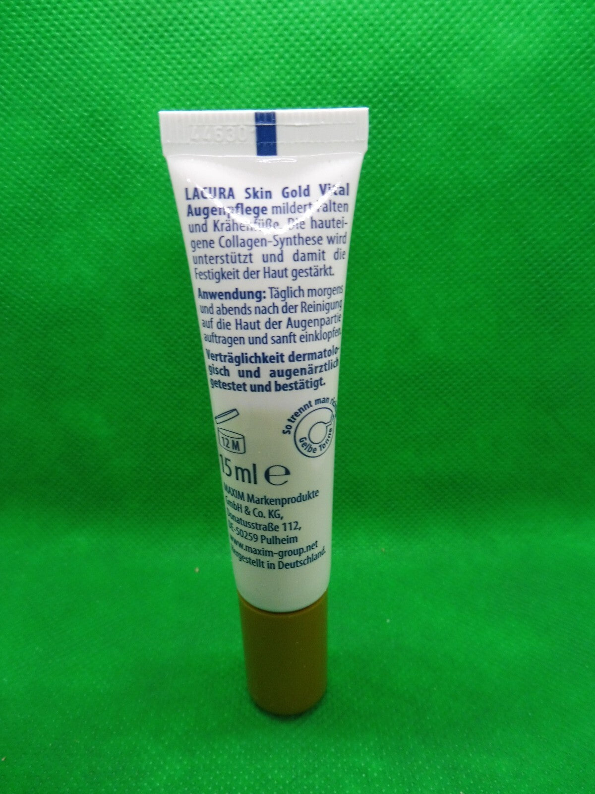 3 x LACURA Skin Gold Vital Augenpflege, ab 60 Jahre, á 15 ml (377,78 €/L)