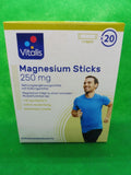 3 x Vitalis® Magnesium Sticks 250 mg; je 20 Bt. á 1,5 g; Limette (127,78 €/kg)