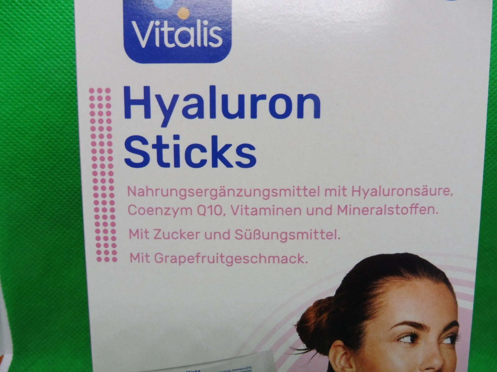 Vitalis® Hyaluron Sticks, je PG: 18 Sticks á 2 g = 36 g, (MHD: 05.2026)