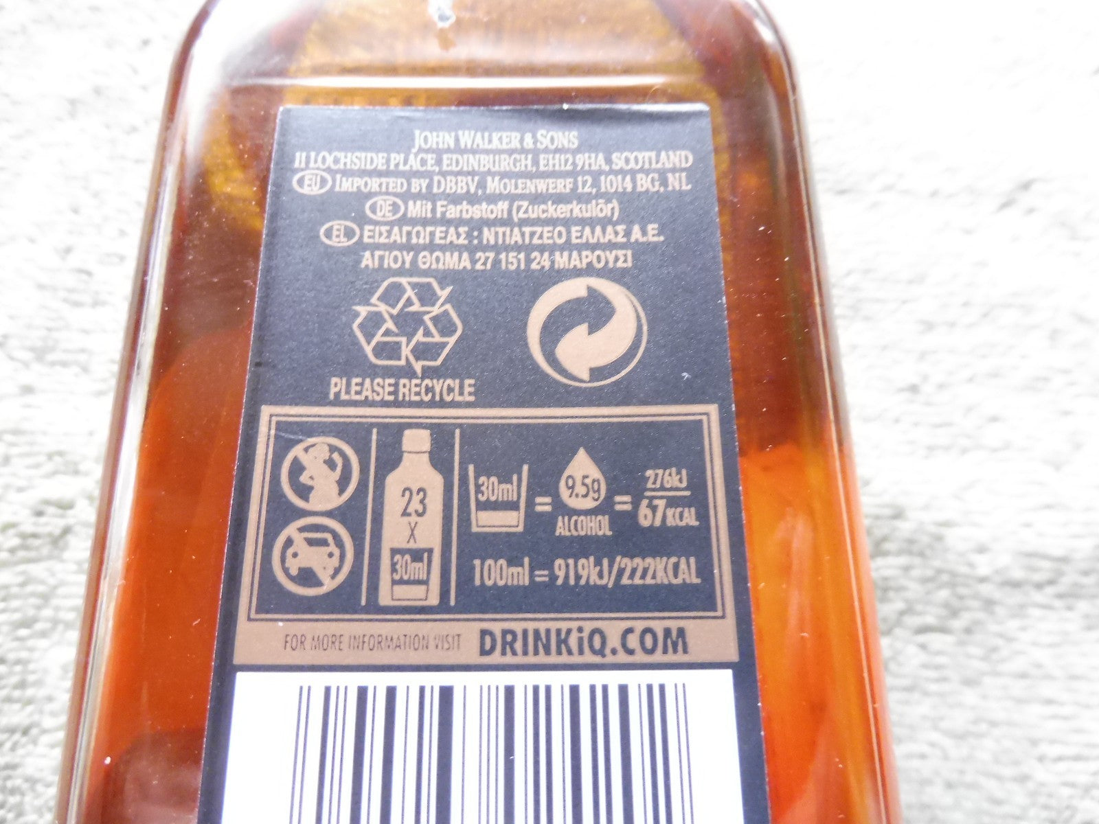 Johnny Walker Black Label, Aged 12 Years, 0,7l; 40%vol.