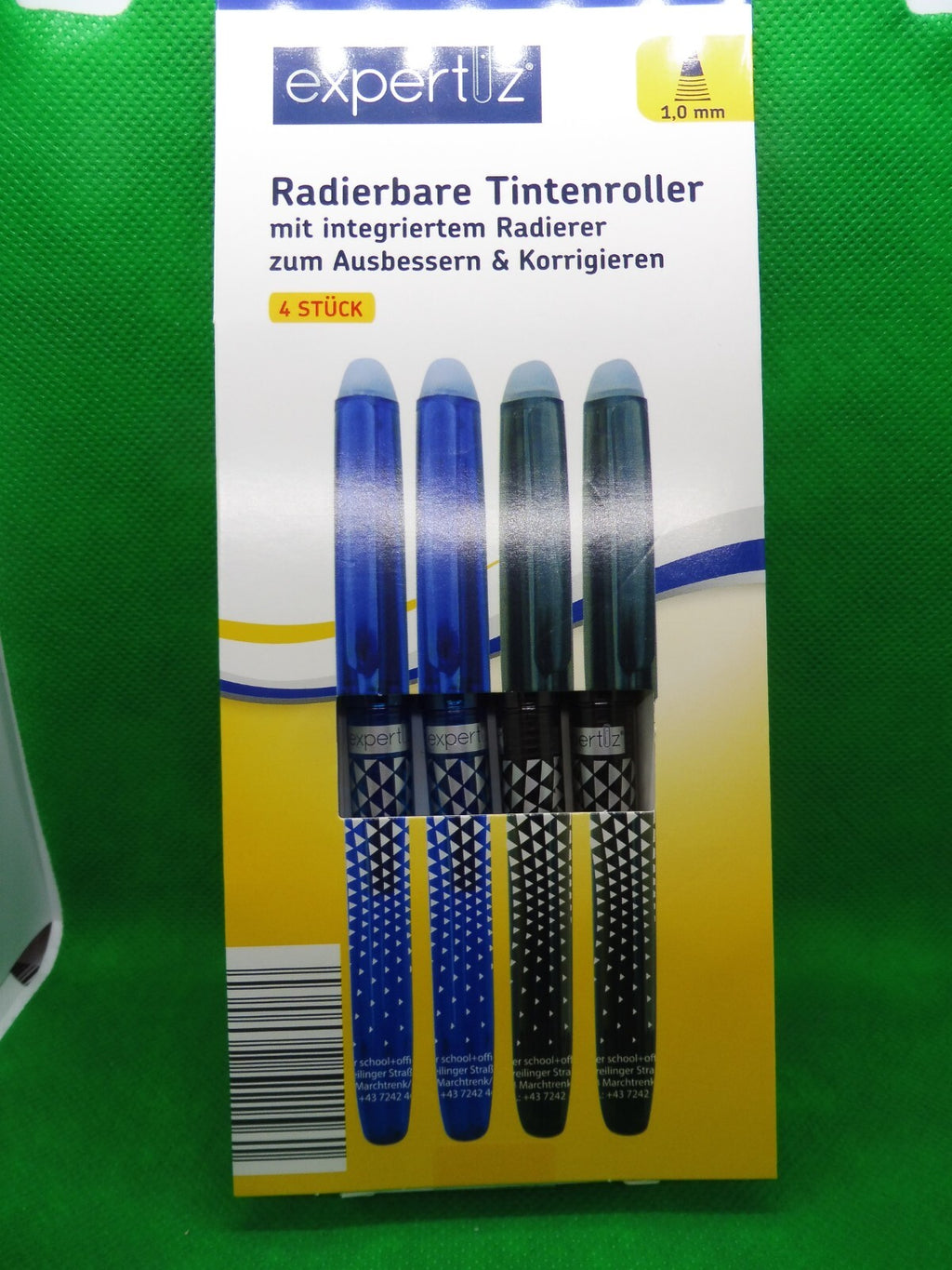 expertiz® Radierbarer Tintenroller; 1,0 mm Schreibspitze od. Nachfüllpackung