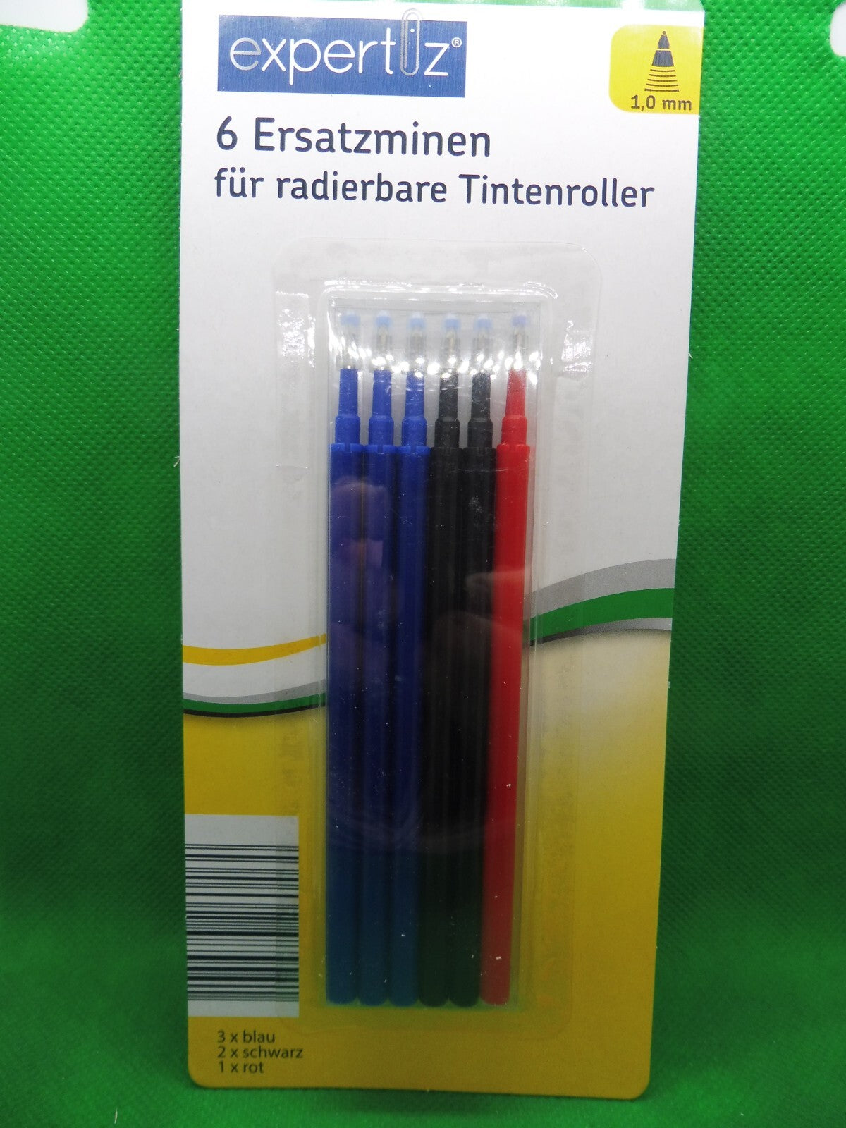 expertiz® Radierbarer Tintenroller; 1,0 mm Schreibspitze od. Nachfüllpackung
