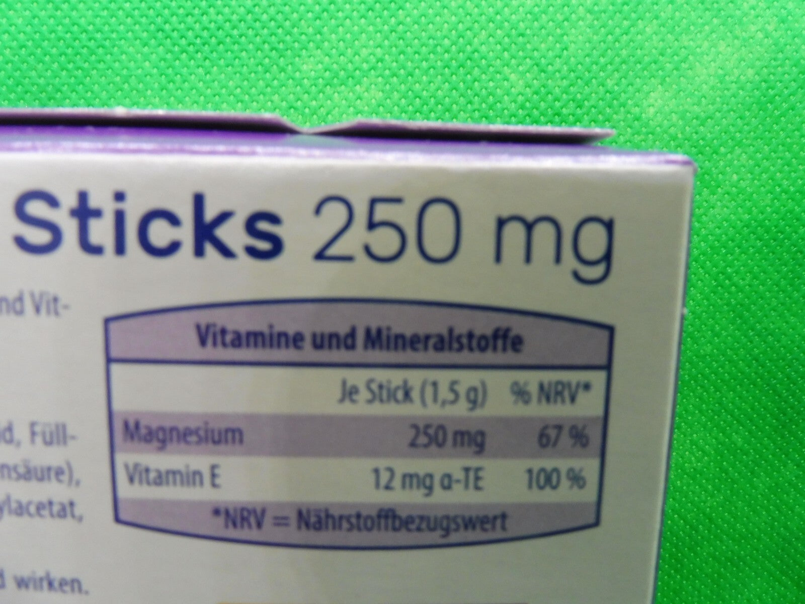5 x Vitalis® Magnesium Sticks 250 mg; je 20 Bt á 1,5 g; Waldfrucht