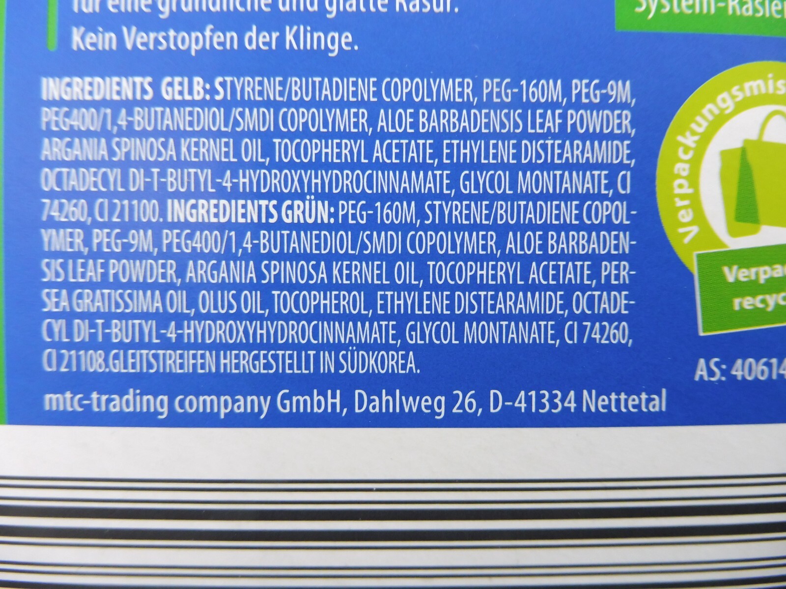 Lacura Men Ersatzklingen für 6-Klingen-Rasierer (á 3 Stück/ Packung)