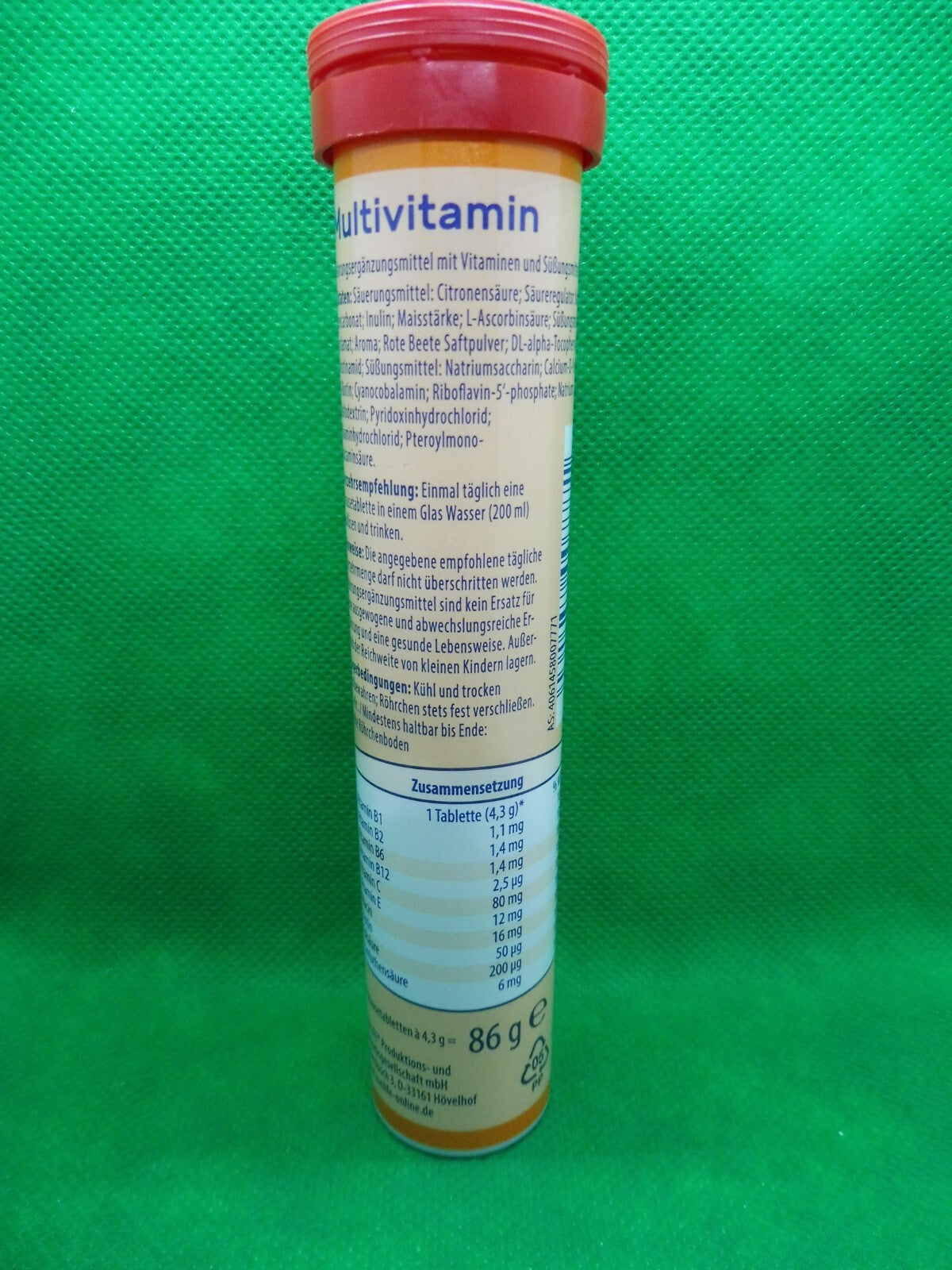 12 x Vitalis® Multivitamin; Geschmack Orange