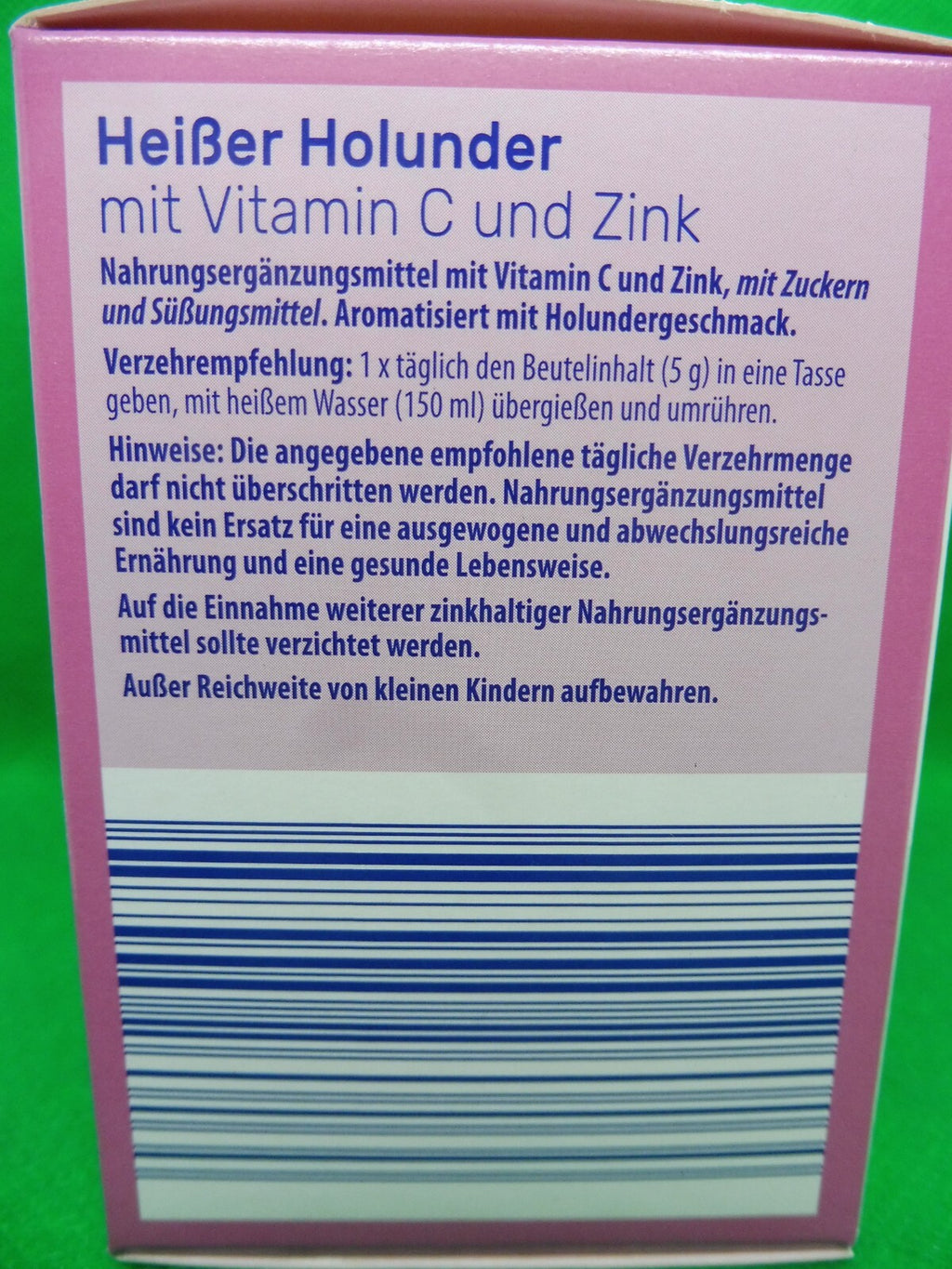 Vitalis® Heiße Holunder mit Vitamin C und Zink; á 20 Bt á 5 g (90,00 €/kg)