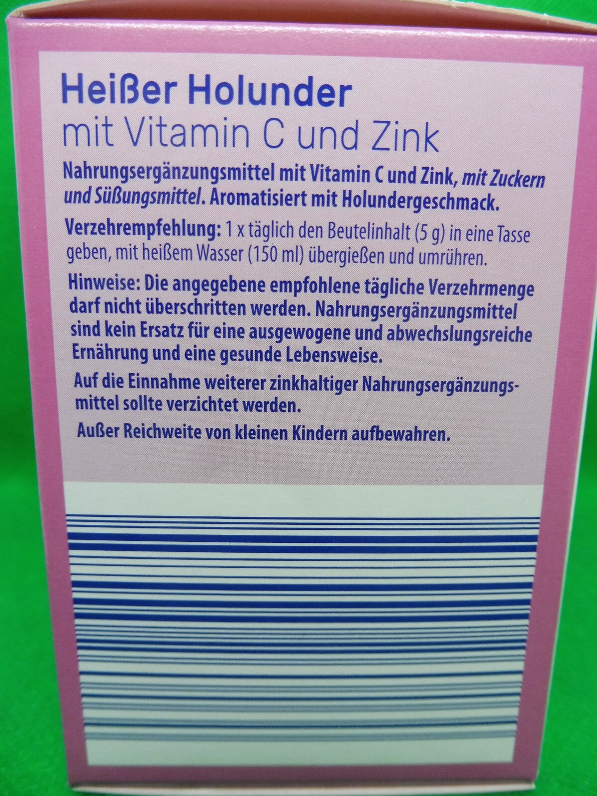 Vitalis® Heiße Holunder mit Vitamin C und Zink; á 20 Bt á 5 g (90,00 €/kg)