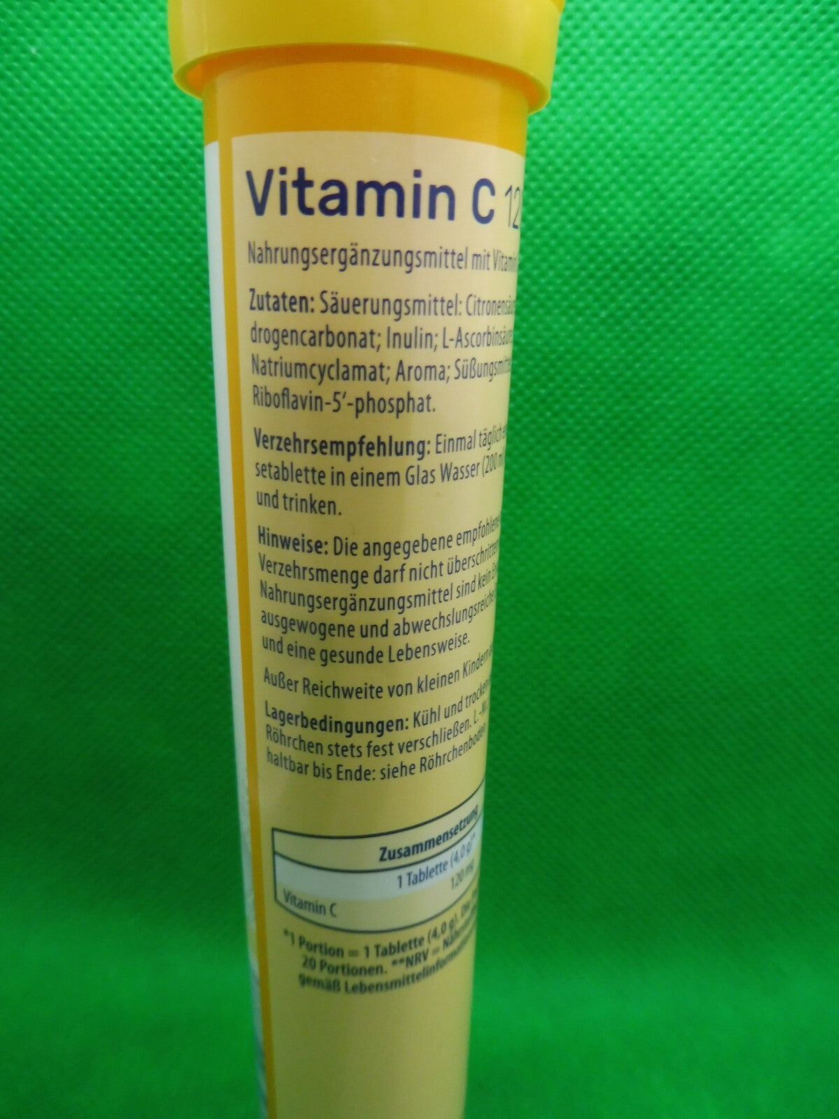 12 x Vitalis® Vitamin C, 120 mg; Geschmack Zitrone
