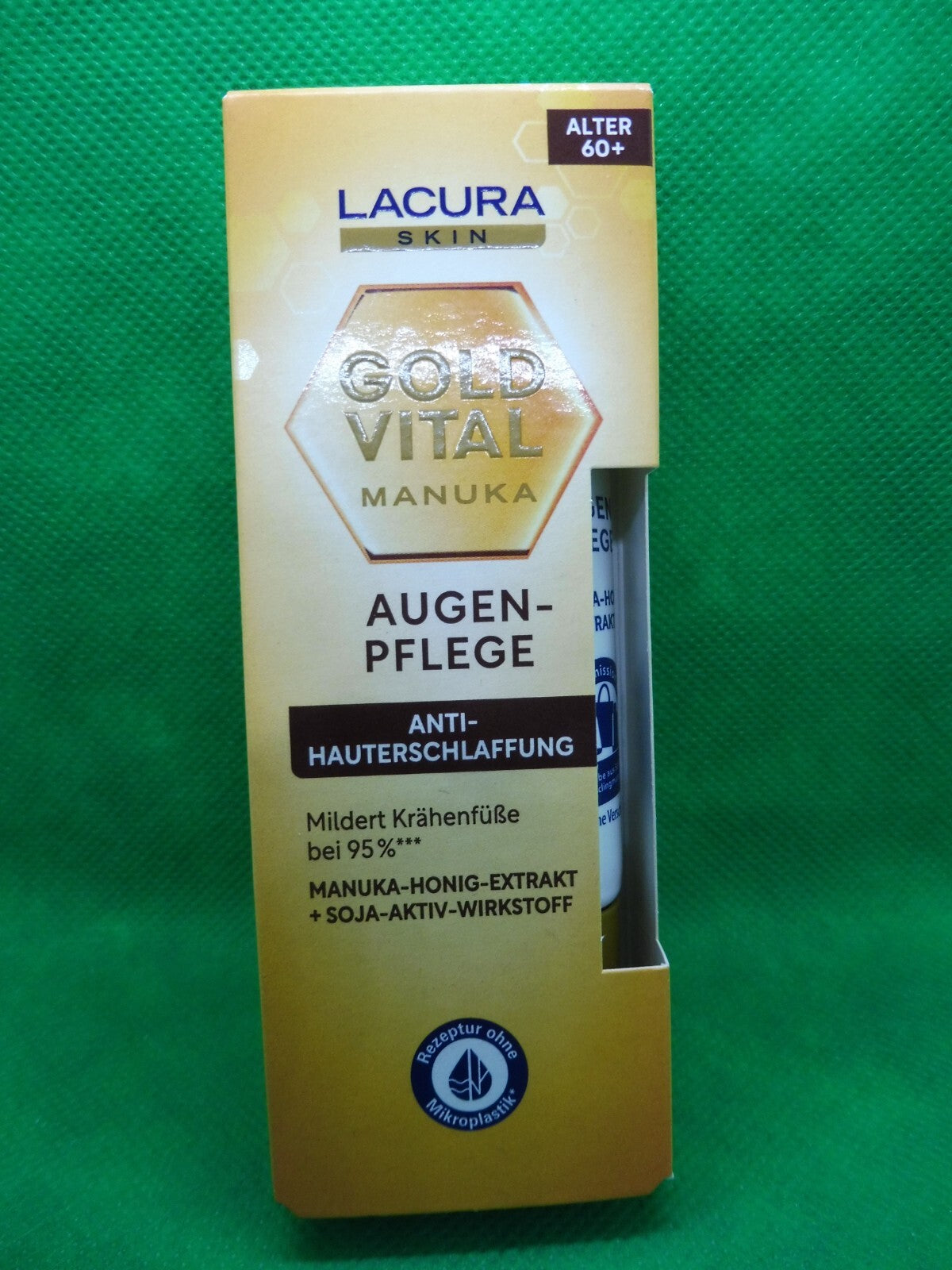 3 x LACURA Skin Gold Vital Augenpflege, ab 60 Jahre, á 15 ml (377,78 €/L)