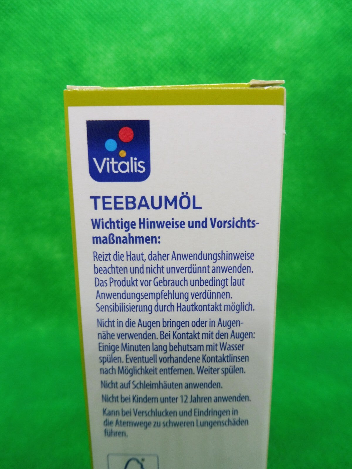 3 x Vitalis Teebaumöl, á 30 ml