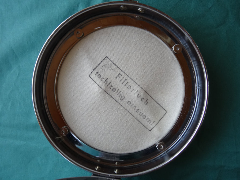 Bundeswehr Verbandstofftrommel, 1960er;  ideale Brotbox, Brotkasten. Brotdose