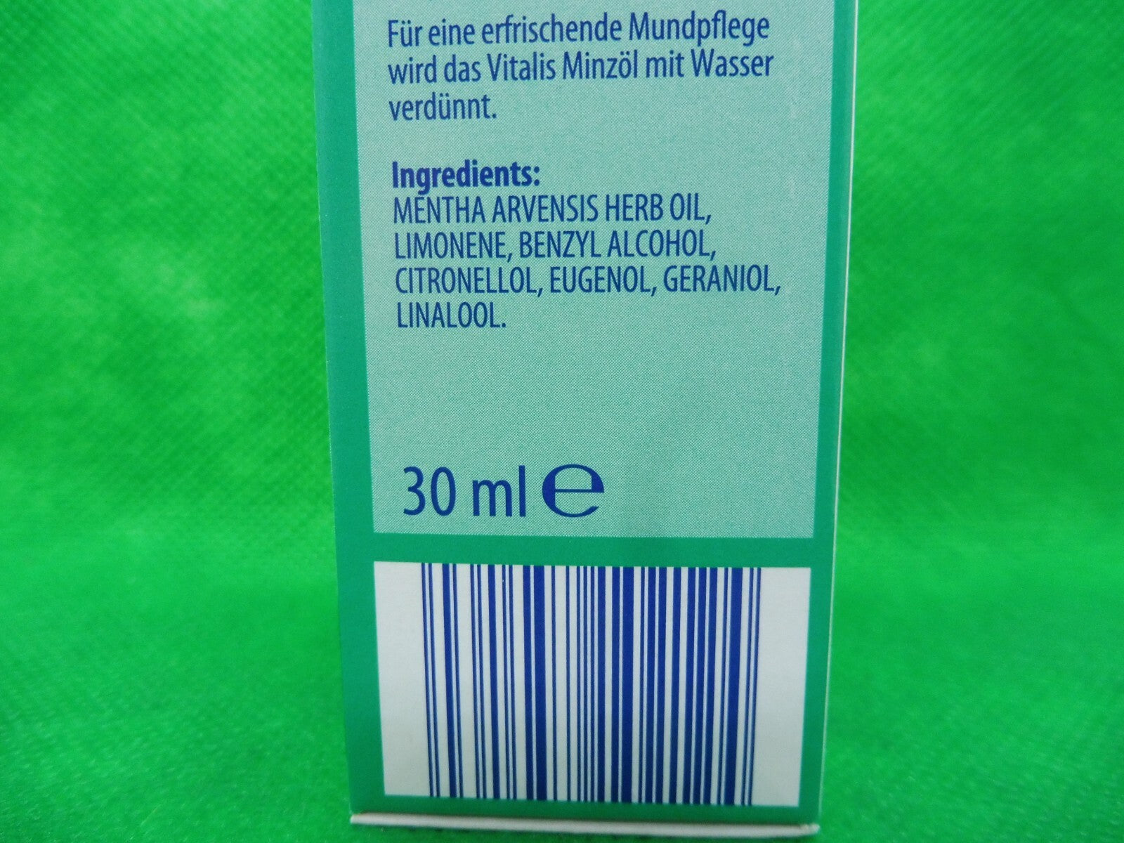 3 x Vitalis Minzöl, á 30 ml