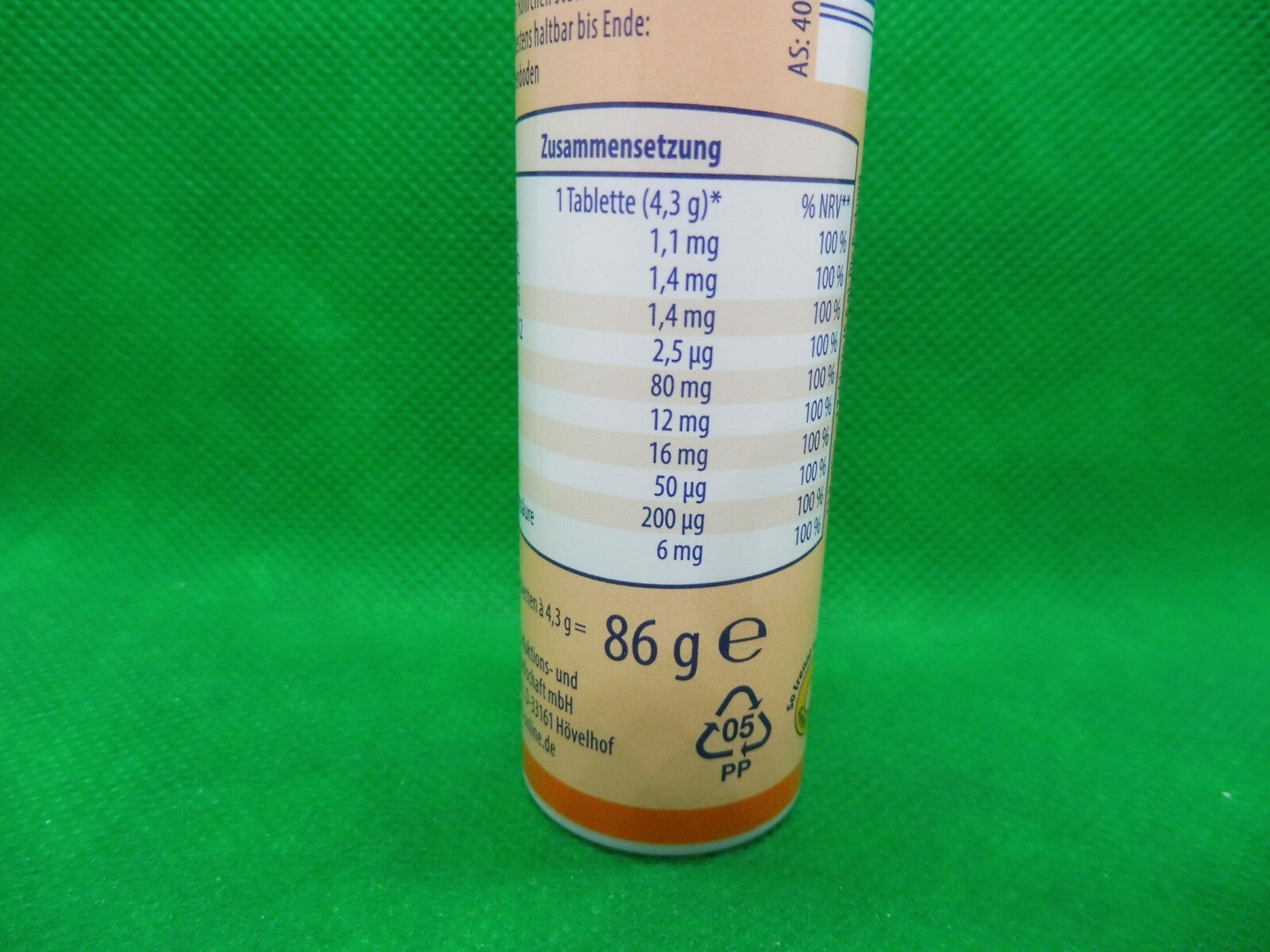 12 x Vitalis® Multivitamin; Geschmack Orange