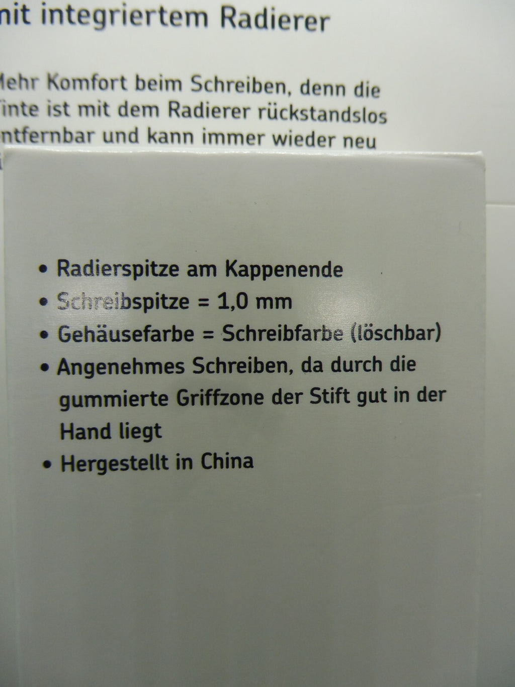 expertiz® Radierbarer Tintenroller; 1,0 mm Schreibspitze od. Nachfüllpackung