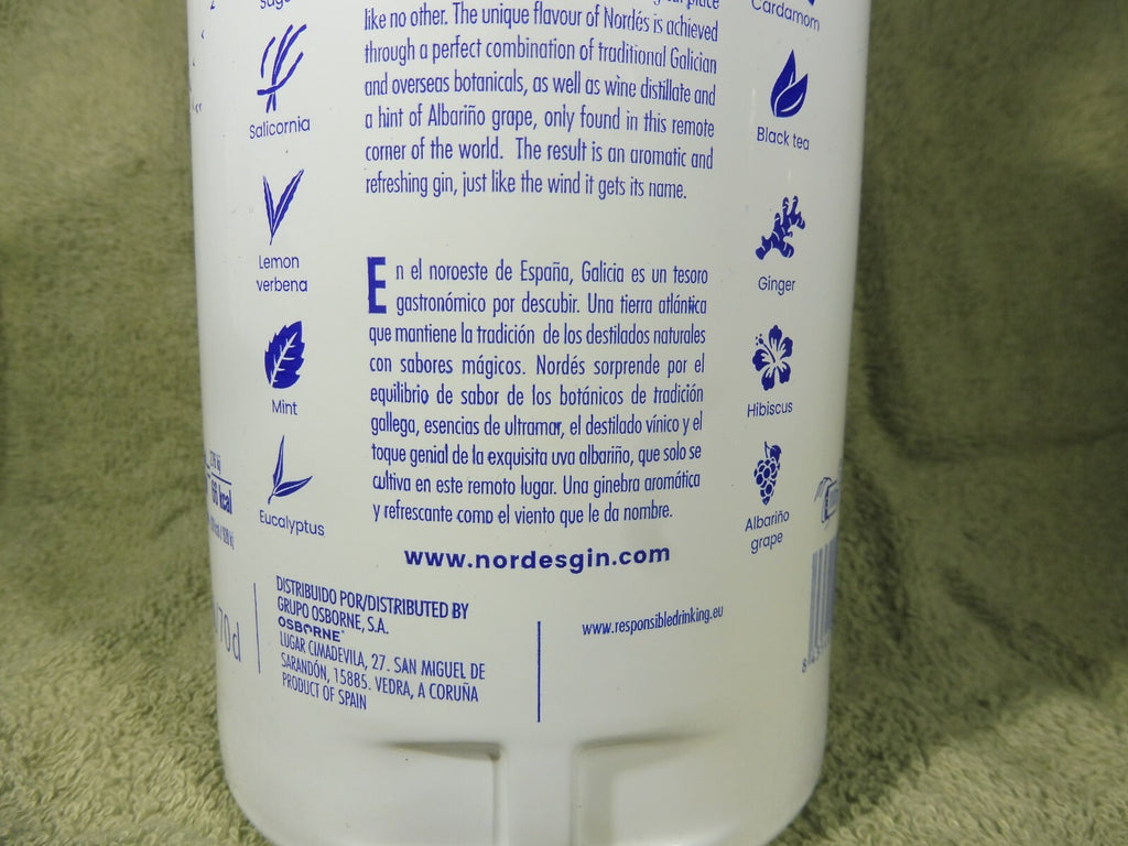 Nordes Gin, 40% vol.; á 0,7 Liter