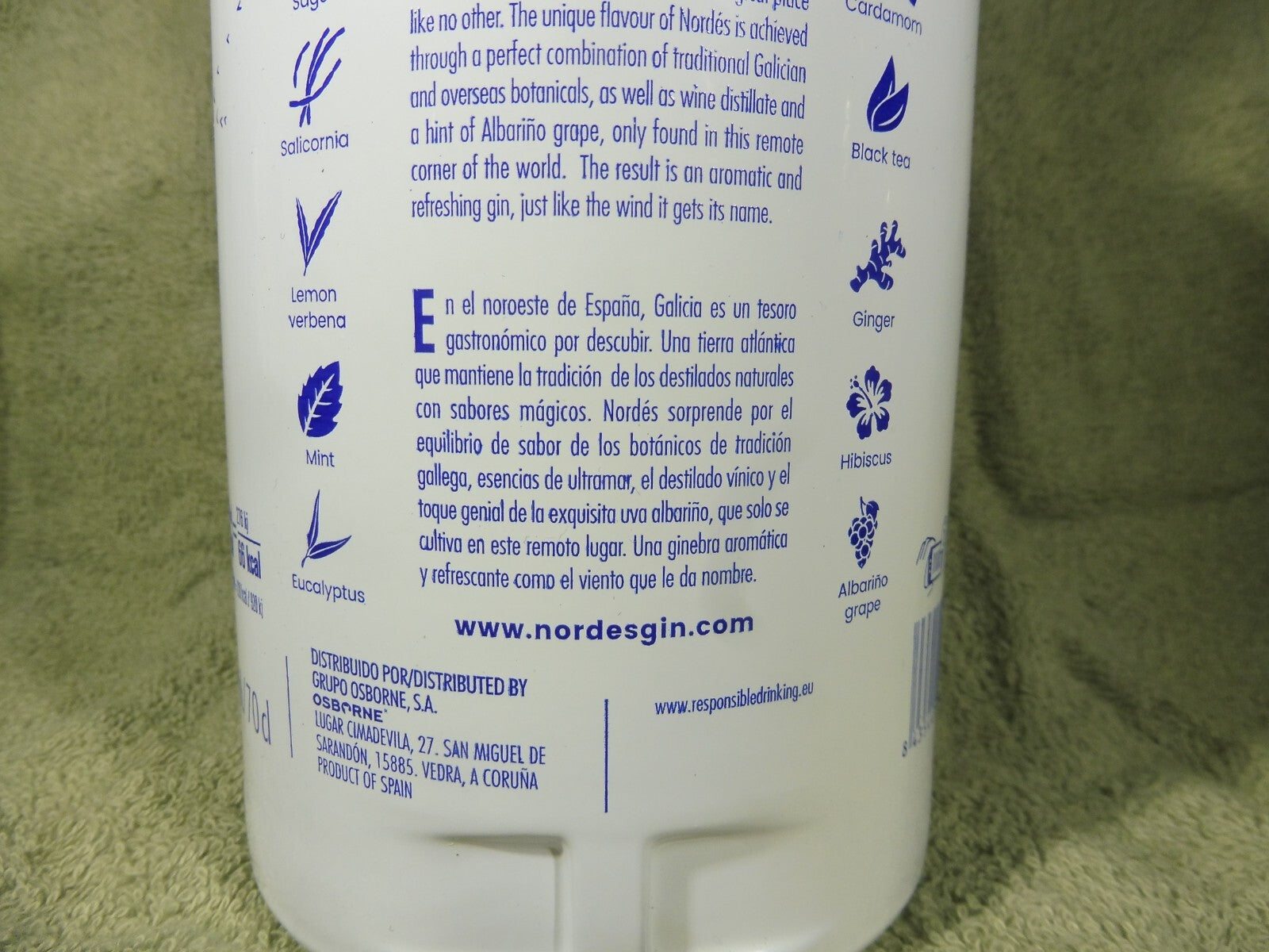 Nordes Gin, 40% vol.; á 0,7 Liter