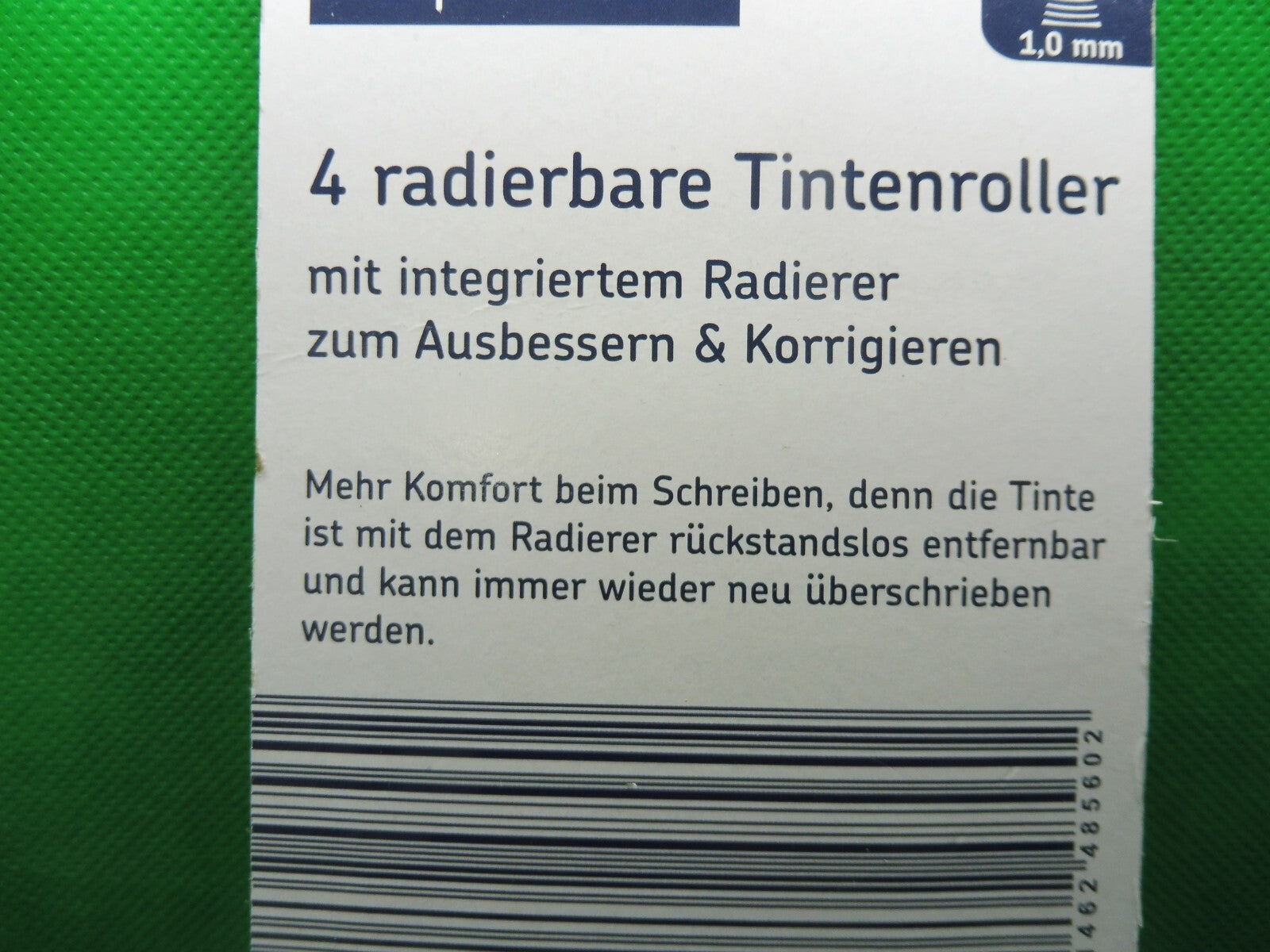expertiz® Radierbarer Tintenroller; 1,0 mm Schreibspitze od. Nachfüllpackung