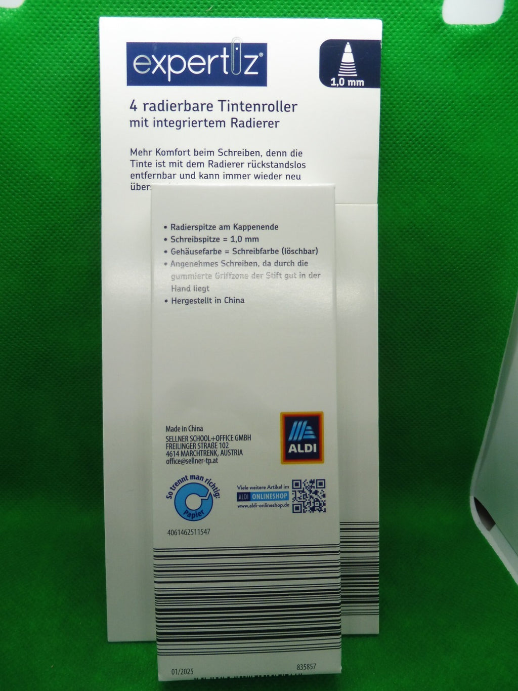 expertiz® Radierbarer Tintenroller; 1,0 mm Schreibspitze od. Nachfüllpackung
