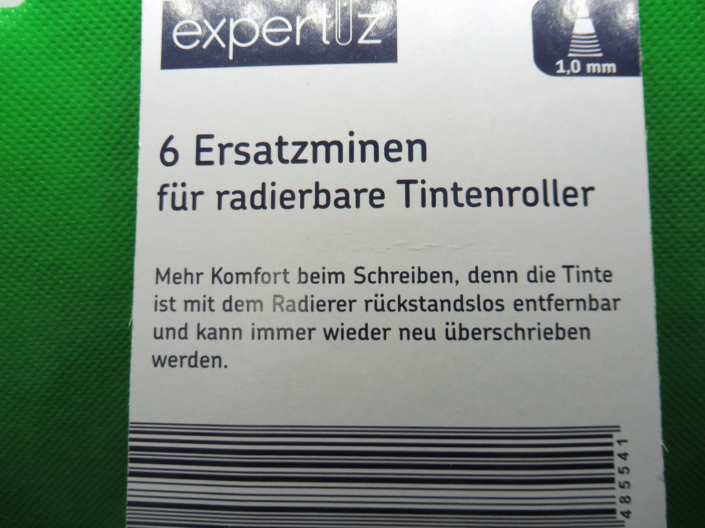expertiz® Radierbarer Tintenroller; 1,0 mm Schreibspitze od. Nachfüllpackung