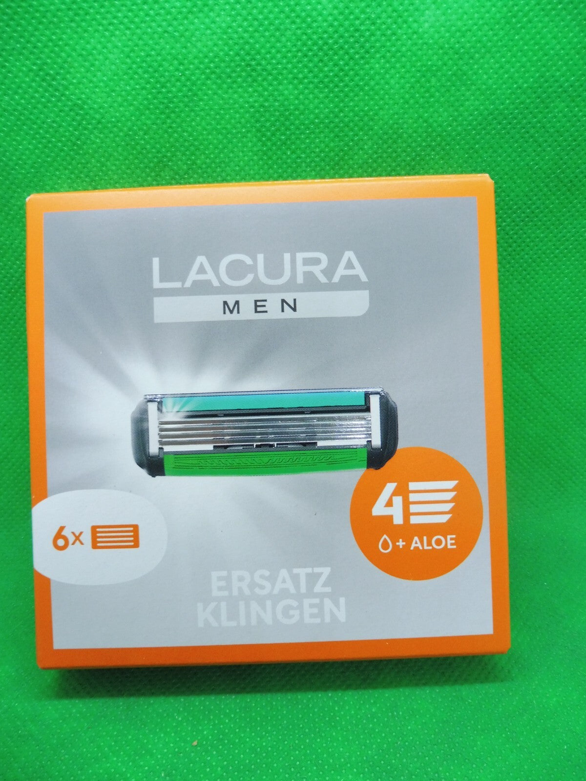 Lacura Men Ersatzklingen für 4 Klingen Rasierer (á 6 Stück je Packung)
