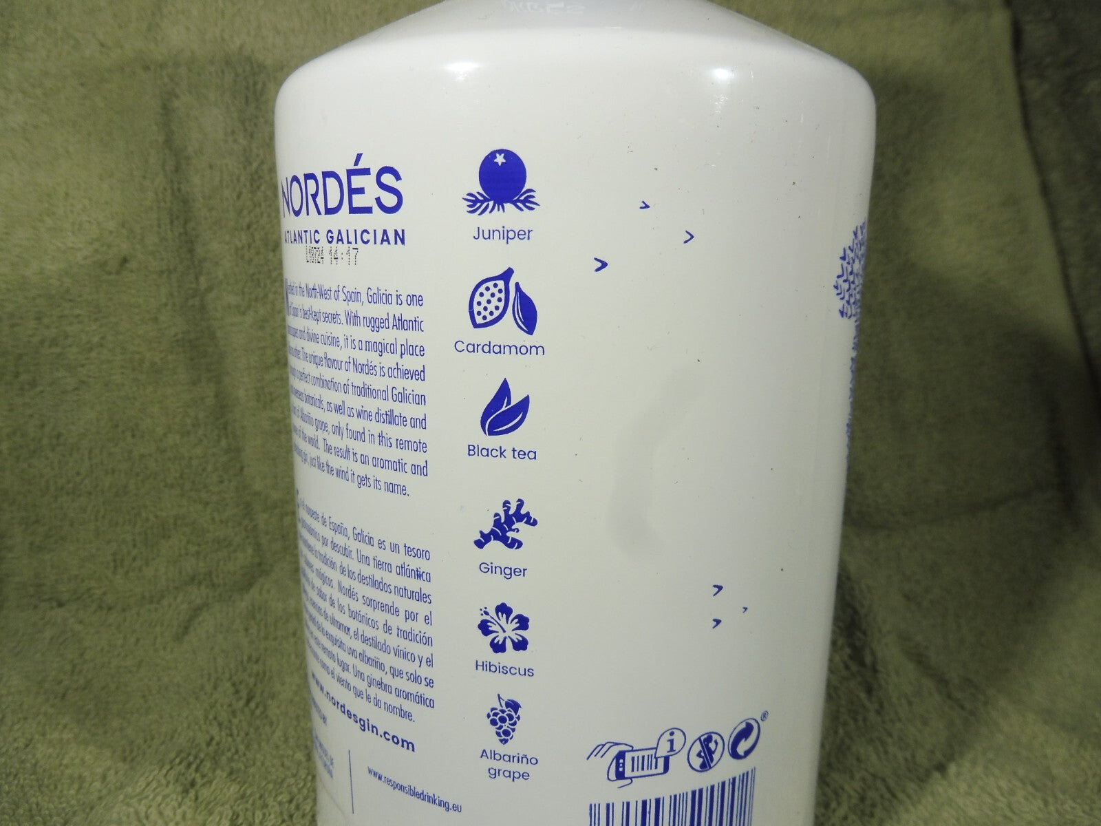 Nordes Gin, 40% vol.; á 0,7 Liter